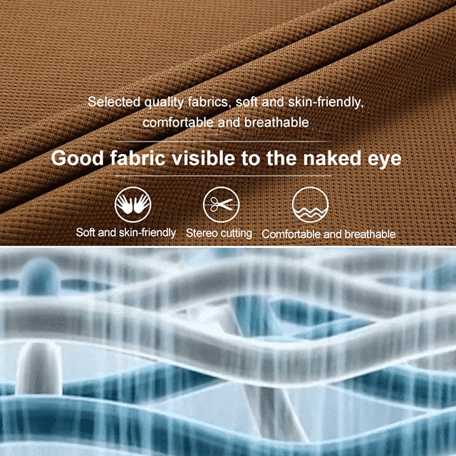 【High Quality】Round Neck Waffle Elastic Slim Fit Top