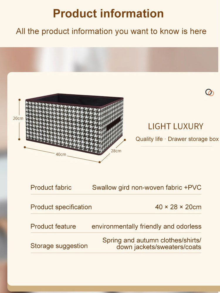 Swallow gird foldable storage box