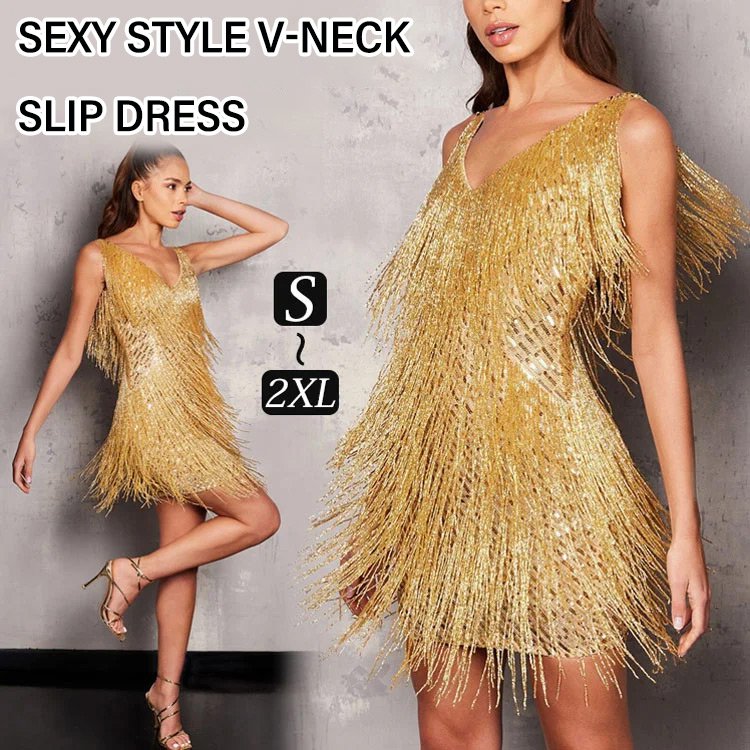  Sexy Princess Style V-Neck Slip Dress