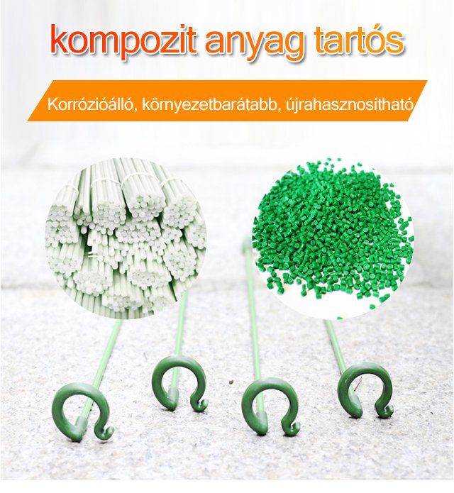 Tartós növénytámasz szerkezet részlete