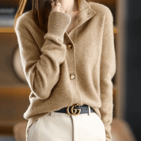 カシミヤニットカーディガン