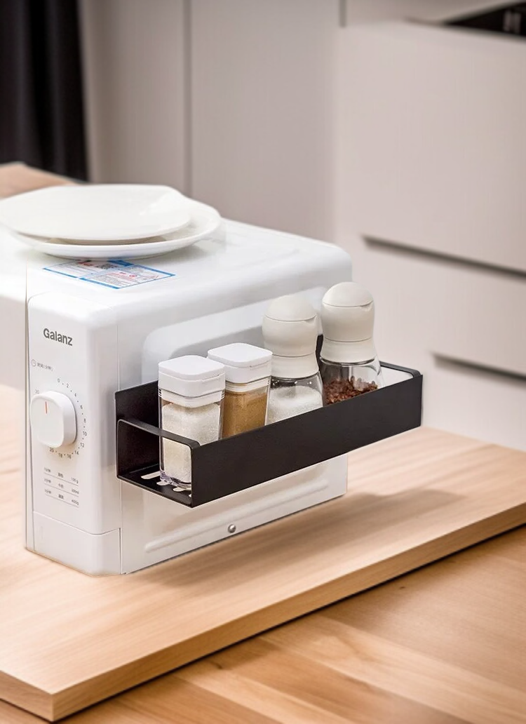 마그네틱 주방 선반 벽면 설치 이미지