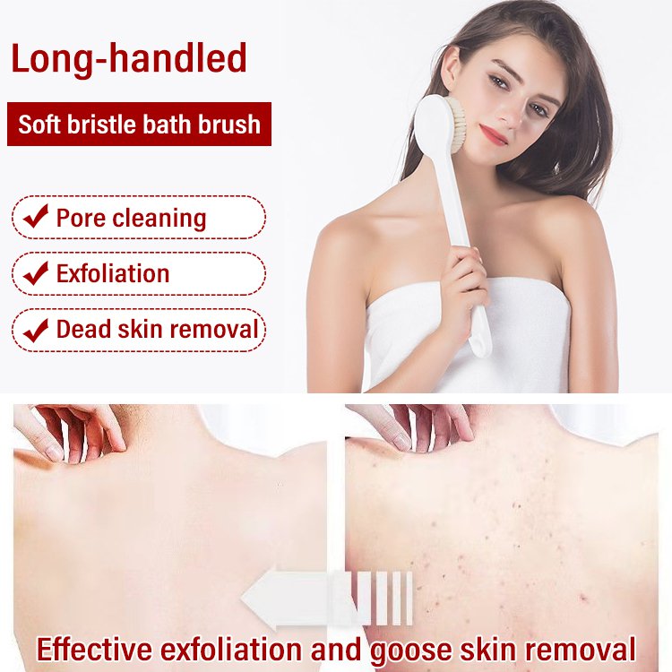 MUJI Long-handled soft bristle bath brush