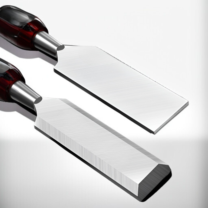 Detailed view of sharp carving chisels for woodwork