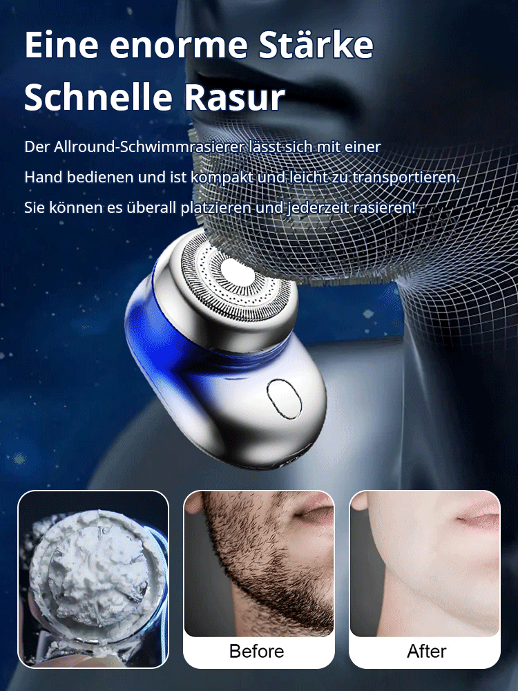 Neuer 3D-Bartrasierer mit schwebendem Kopf