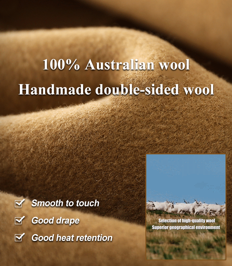 Mid-length woolen coat