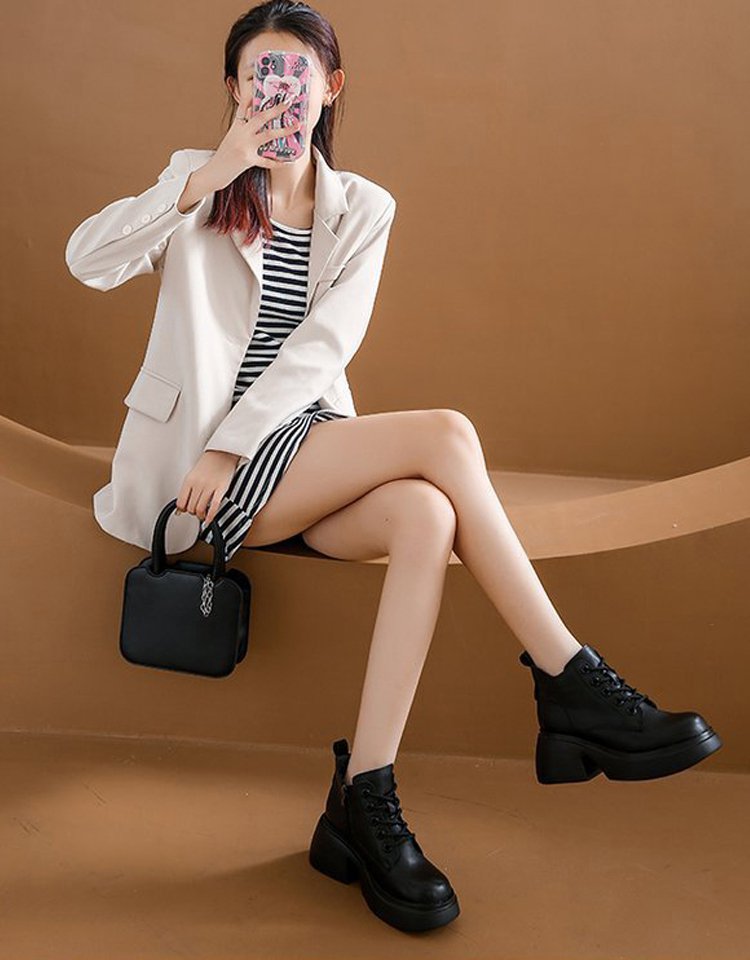 サイドジップショートブーツ