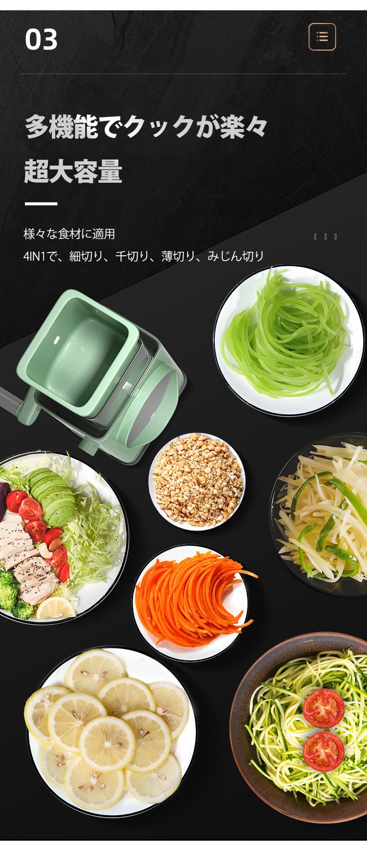 安全ガード付きスライサーの詳細画像