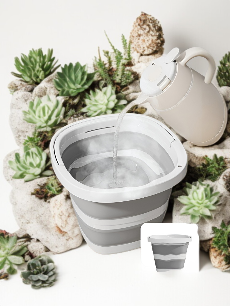 여행 가방에 쏙 들어가는 플라스틱 접이식통