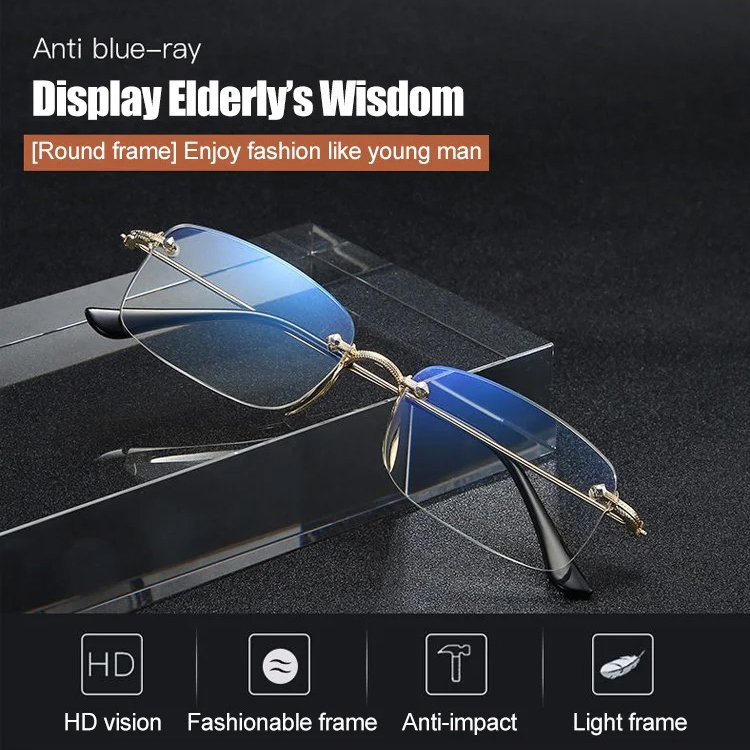 Anti-blue Ray Bifocal Prebyopic Glasses