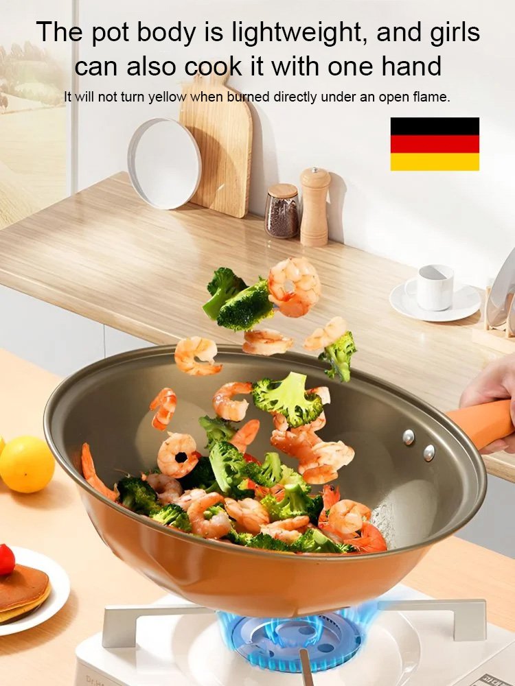 Titanium micro-pressure clay non-stick health cooker