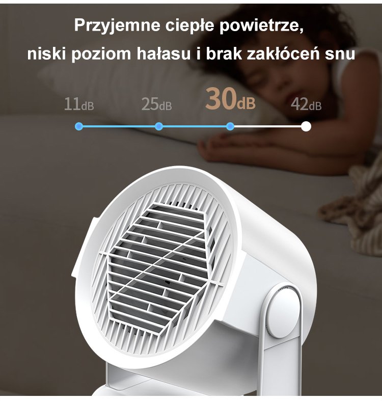 Wydajny i cichy przenośny grzejnik do domu