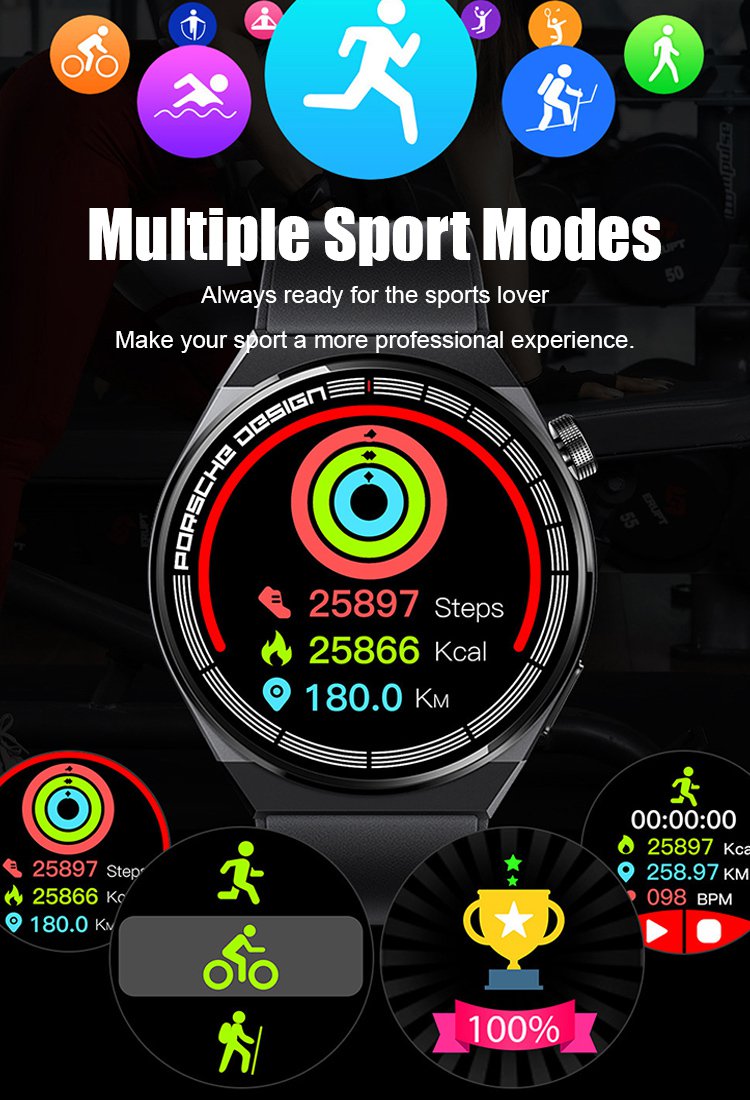 GT8 Porsche Sports Smartwatch