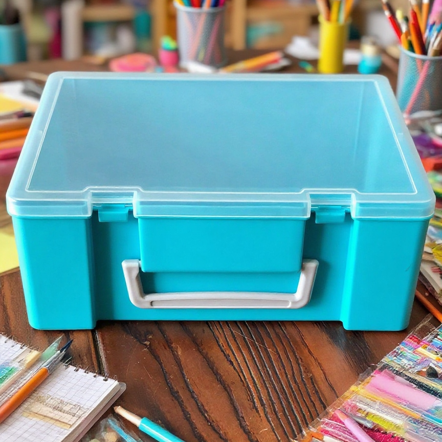 Double-layer portable toolbox for home and garage