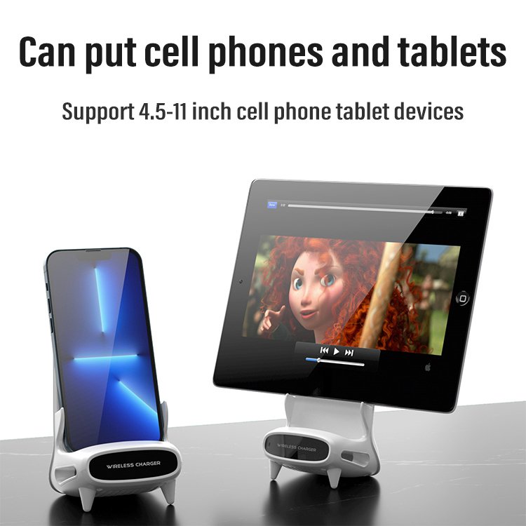 Desktop vertical wireless fast charging phone stand