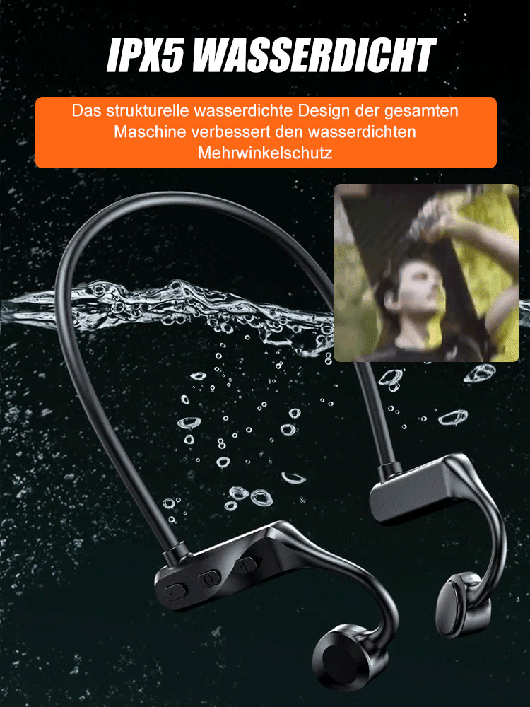 Drahtloses Bluetooth-Headset mit Knochenleitung