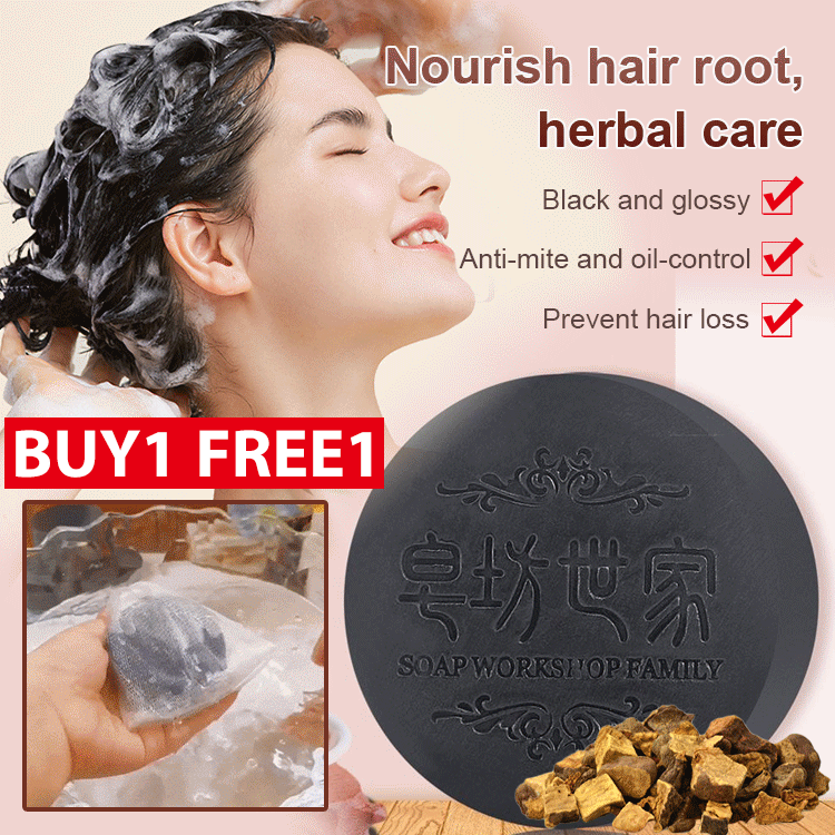 Polygonum multiflorum handmade hair growth soap