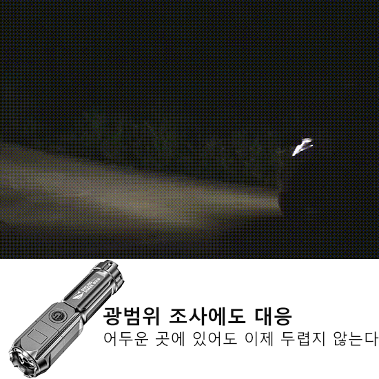 줌기능 탑재 손전등