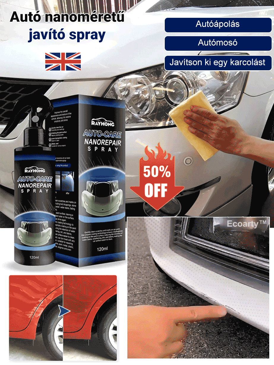 Autó nanoméretű javító spray