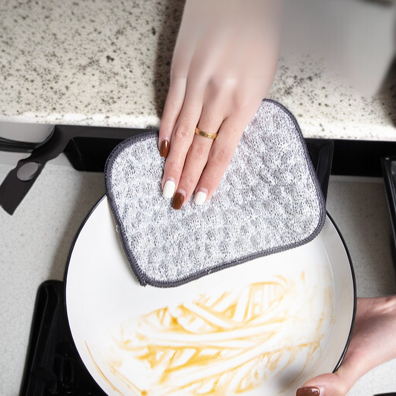 기름 잘 묻지 않는 은사 수건 사용 예시