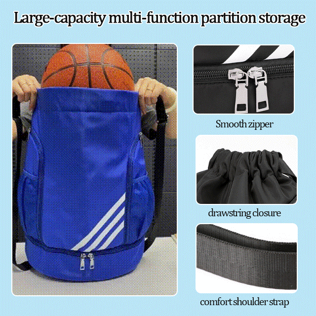 Portable shoulder bag drawstring backpack