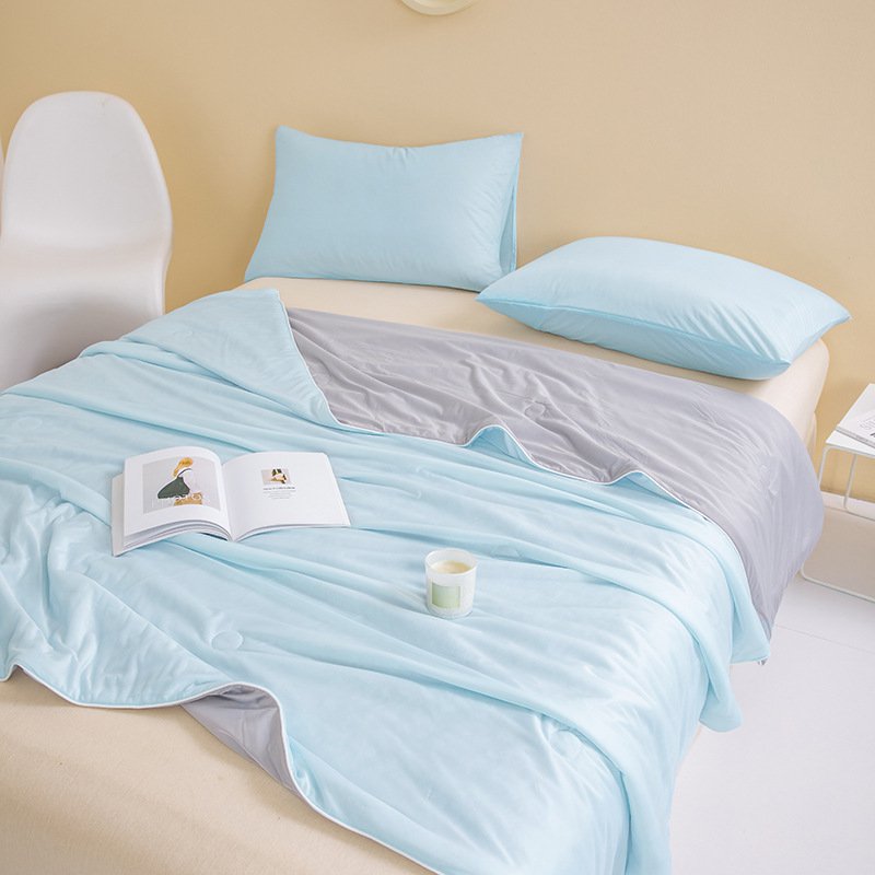 ผ้าห่มปรับอากาศผ้าไหมน้ำแข็ง ผ้าห่มฤดูร้อน