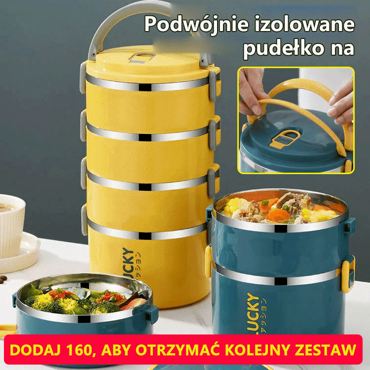 Podwójnie izolowane pudełko na obiad