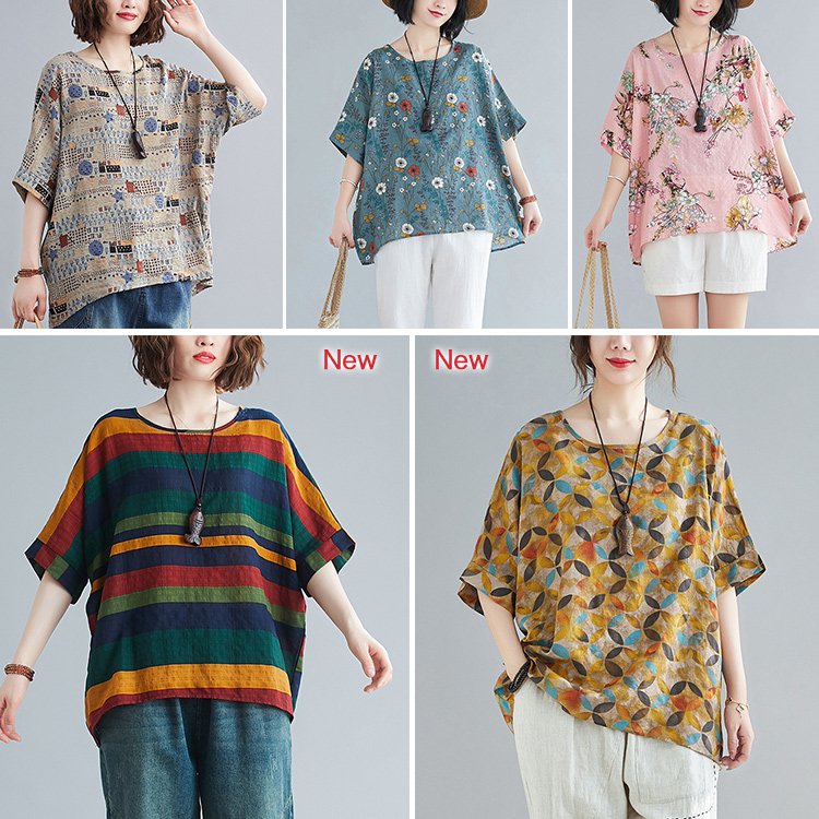 5分袖カットソー