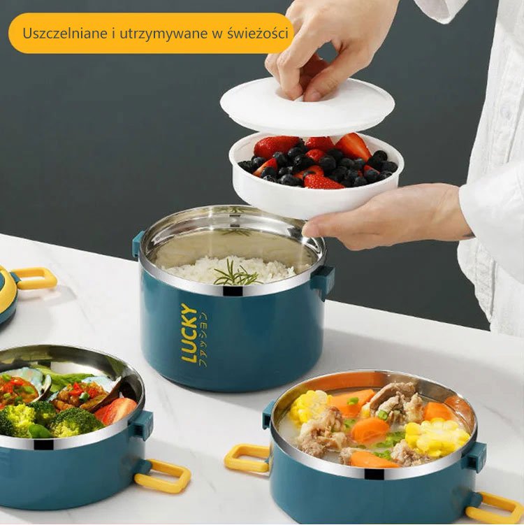 Podwójnie izolowane pudełko na obiad