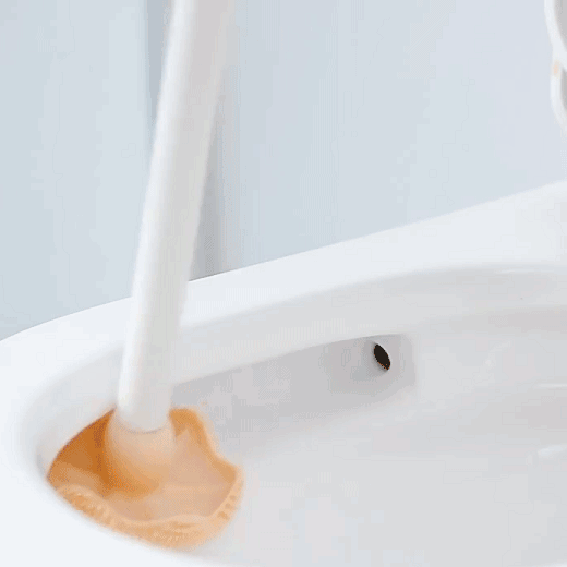 タコ型ブラシヘッド付きトイレブラシ