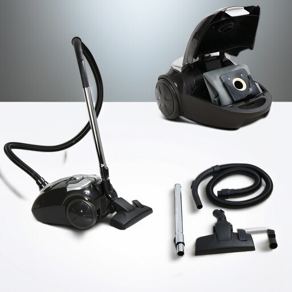 700W Bagged Cyclone Upright Stick Handheld Vacuum Cleaner front view