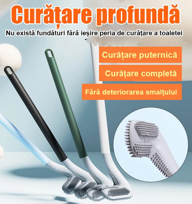 Perie de toaletă siliconică creativă