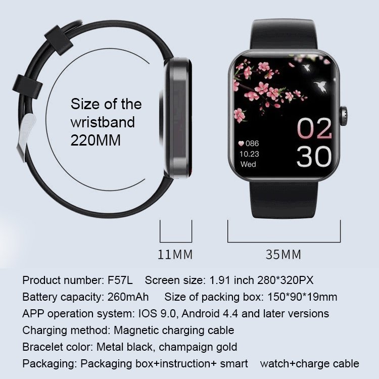 Smart Painless Blood Glucose Measurement Watch
