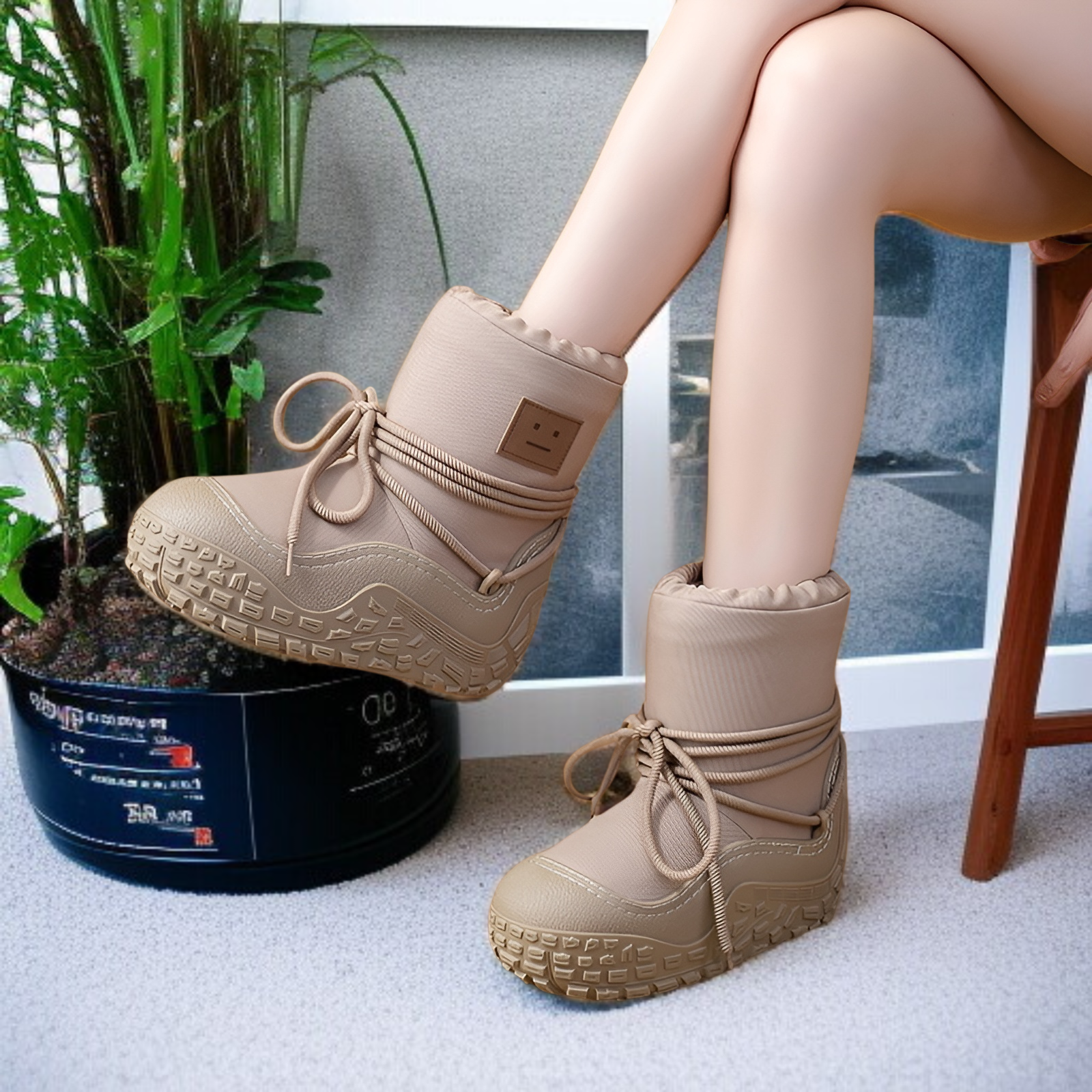 スノーブーツ レディース 2025 冬 超ホット 厚手 暖かい 袖 コットンブーツ 滑り止め ウォーターブーツ おしゃれ 大きいサイズ 北東ブーツ レディース