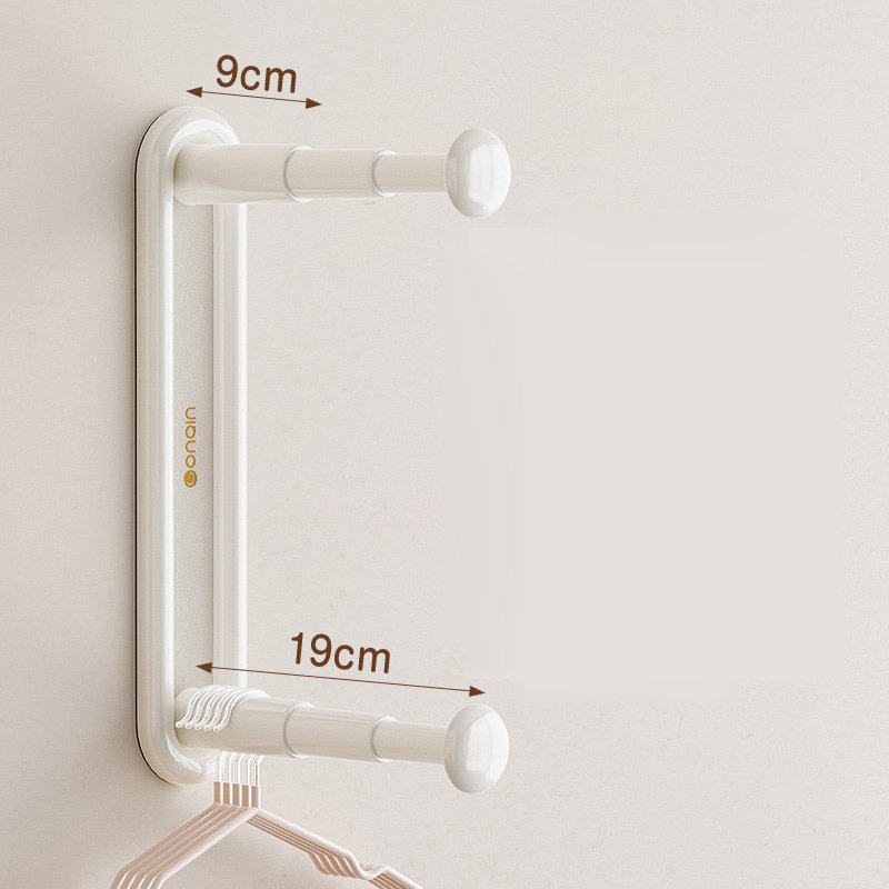 壁掛式可伸縮衣架收納架