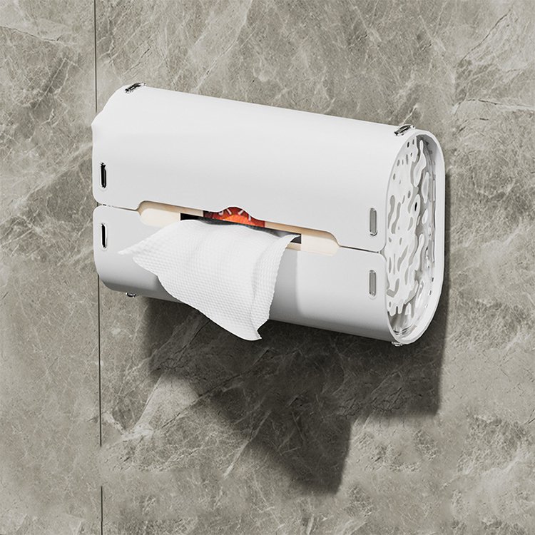 簡約吸盤紙巾盒