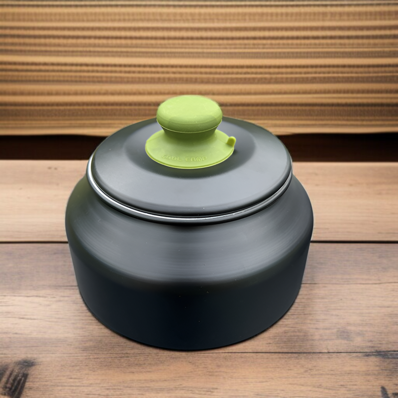屋外アルミランチボックス蓋に取り付けたハンドル