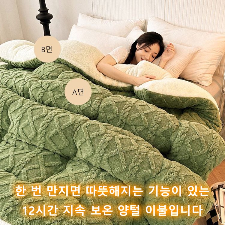 타프털 램스울 양면 도톰한 겨울용 이불