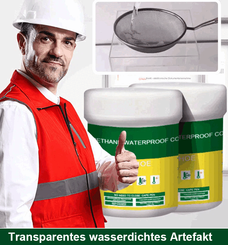 transparentes wasserdichtes Artefakt
