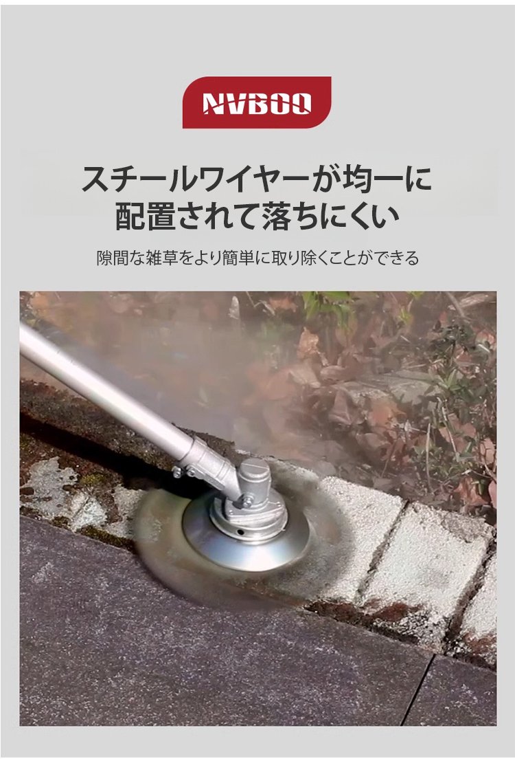 雑草を簡単にカットする草刈機用チップソー