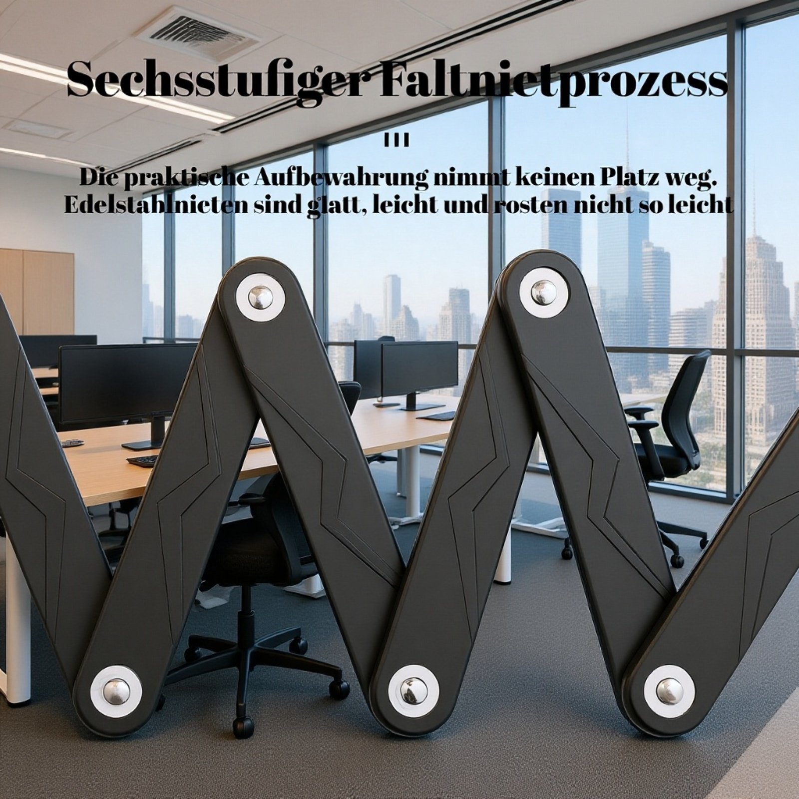 Detailansicht des Diebstahlsicherungsschlosses für Fahrräder