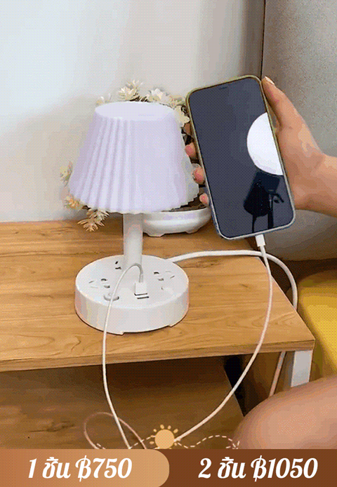 โคมไฟตั้งโต๊ะพร้อมปลั้กไฟ